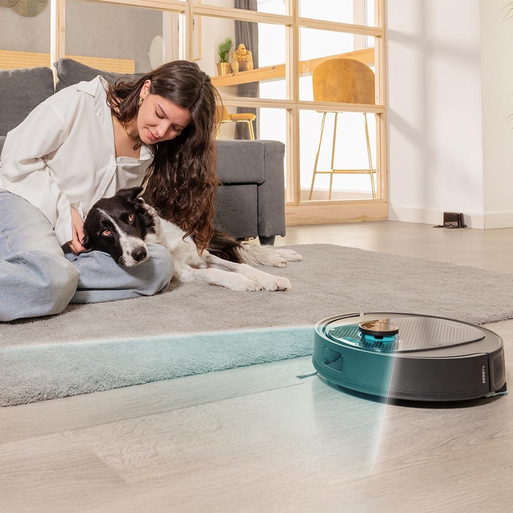 Cecotec Conga 7690 Immortal Max robot odkurzający i mopy, czas pracy: 220 minut, centralna szczotka silikonowa dla zwierząt domowych, mop do wycierania, aplikacja