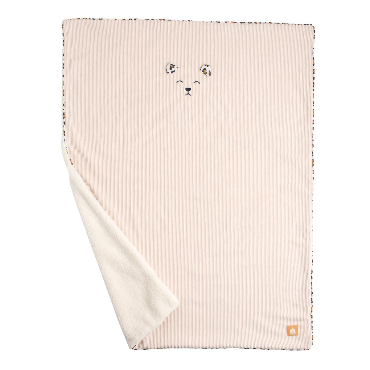Sauthon Couverture bébé en Velours cotelé et Sherpa
