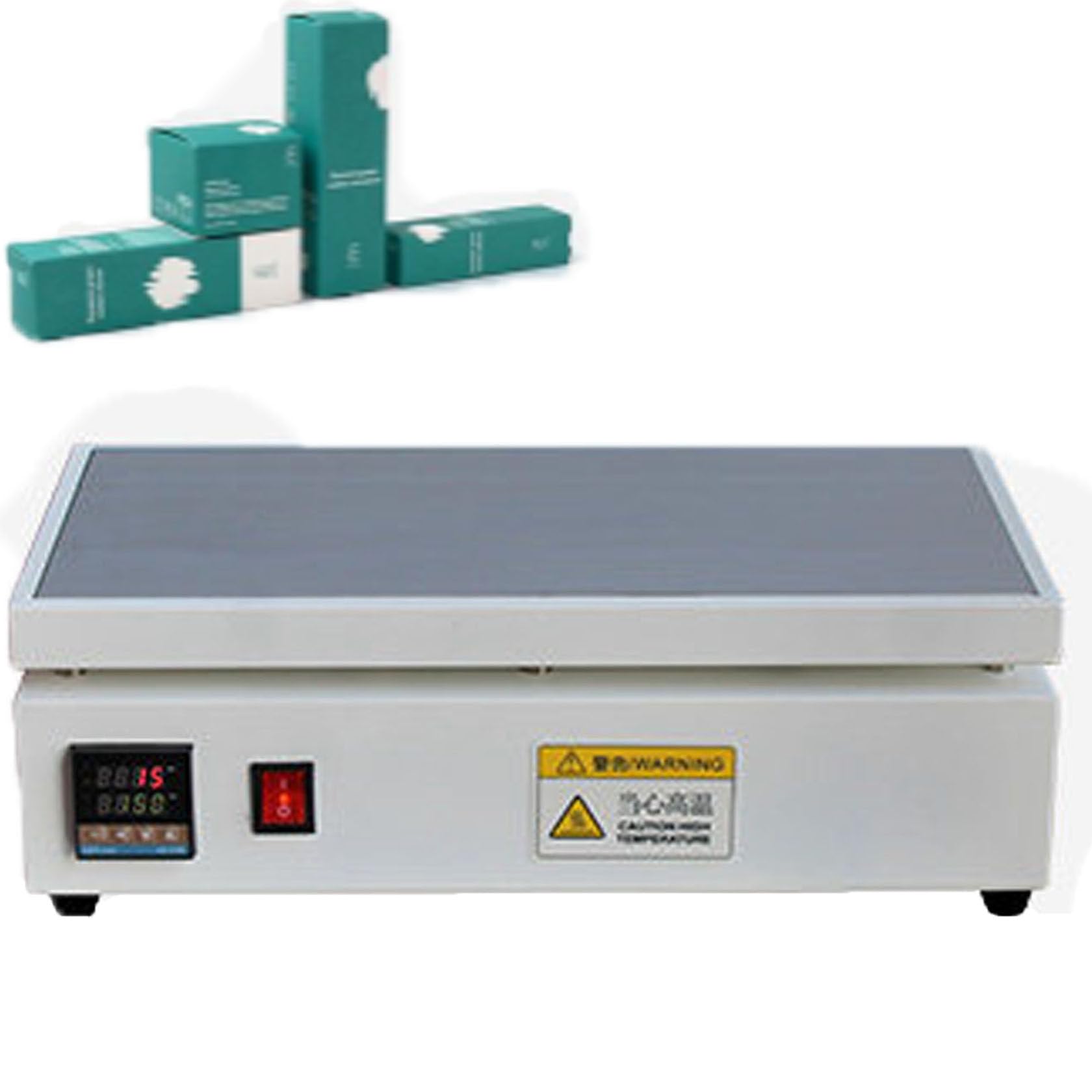 HUMNZR Cellophane Wrapping Machine,500w-1200wlcd Display Desktop Heat Sealer Machine,Adjustable Temp Manual Overwrapping Machine For Bopp Perfume Cosmetics Poker Box Pvc Heat Sealer Film 30x40cm