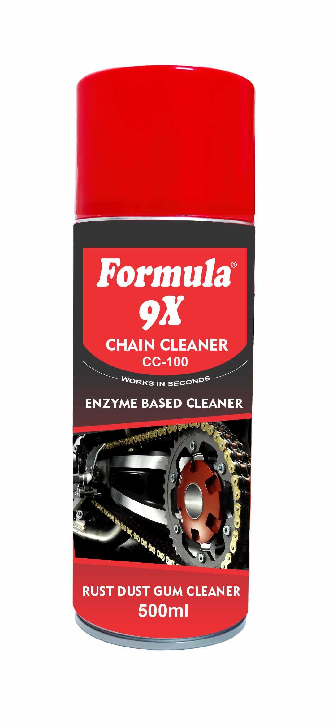 Formula 9X Chain Cleaner - 500ml | Multi-Purpose Cleaner | Chain Degreaser Spray-image-31