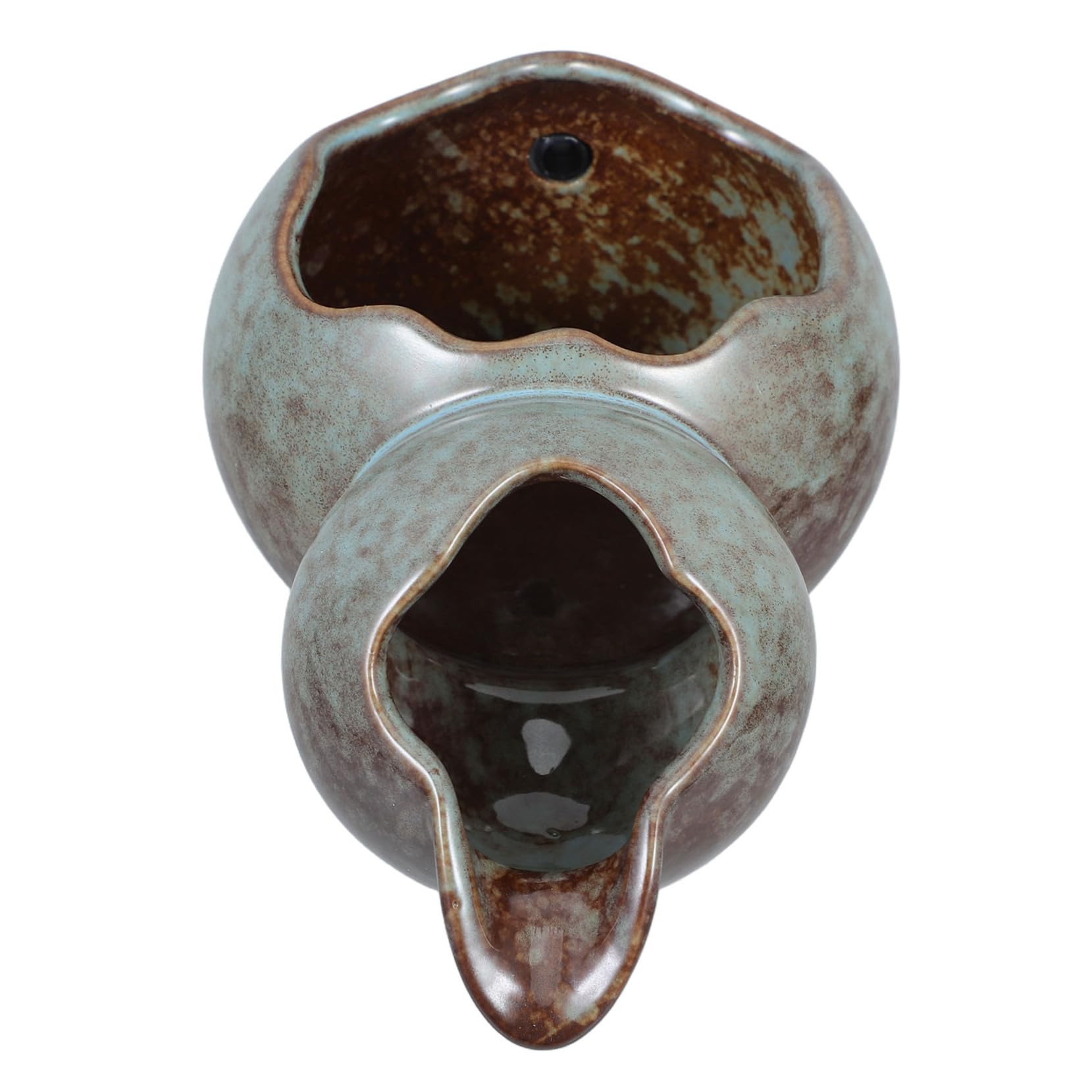 Abaodam Ceramic Spout for Water Fountains Shaped Design for Smooth Flow for Hydroponic Plants Decor Replacement for Water Features