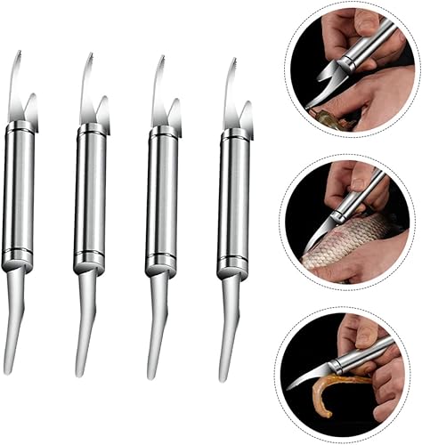 Miniatura 4 de Cabilock 12 piezas cortador de camarones camarones pescado camarones herramienta de desgranado de pescado removedor de cangrejo baberos Cuchillos