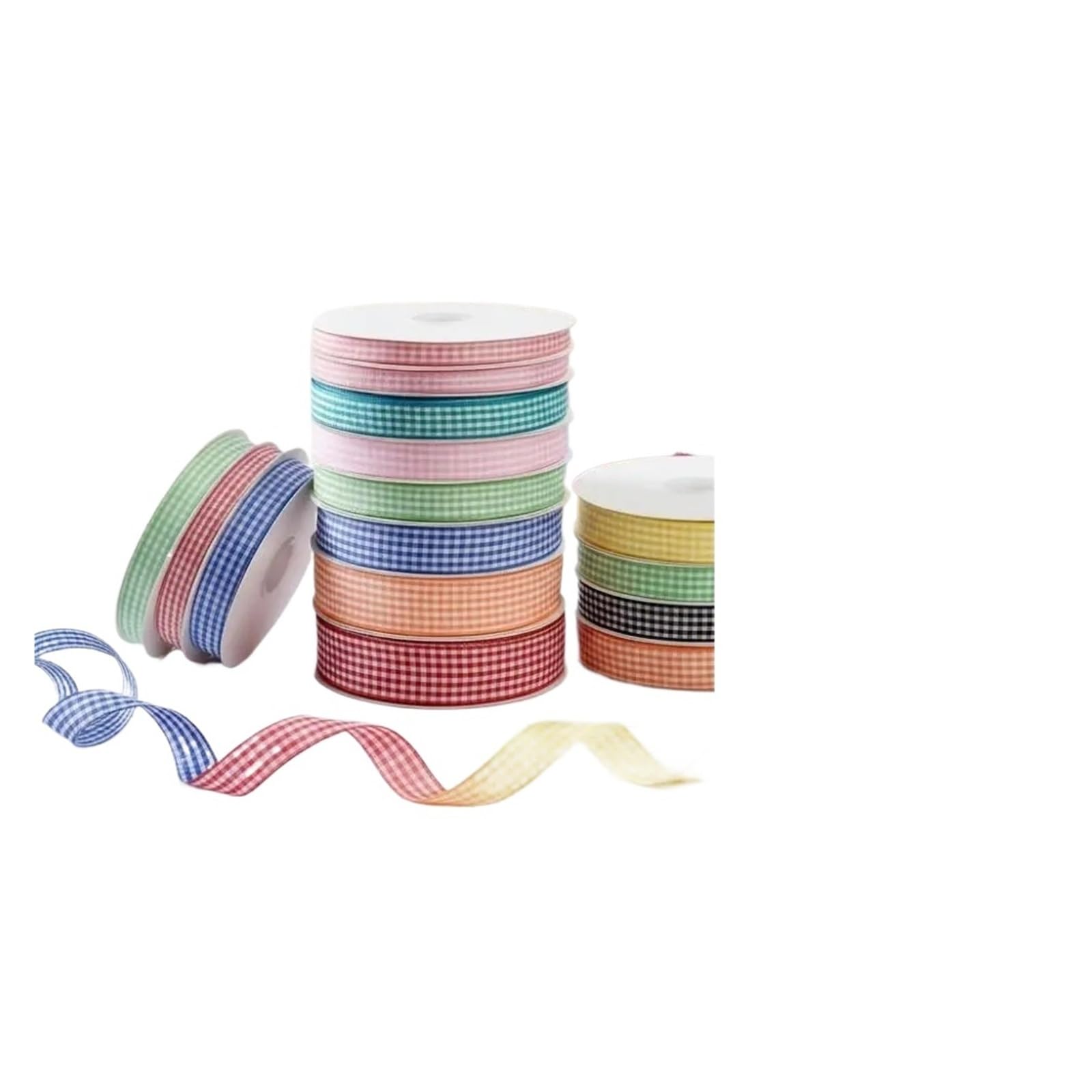 Selbstgewebtes Gingham-Band