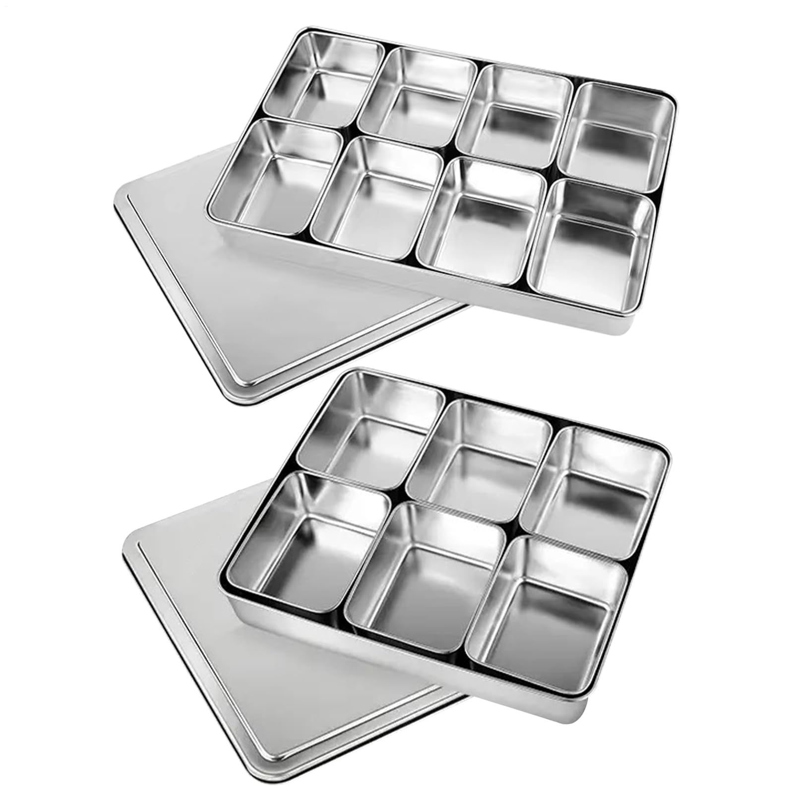 Generisch Multi Grid Seasoning Box,Multi-Compartment Condiment Condiment