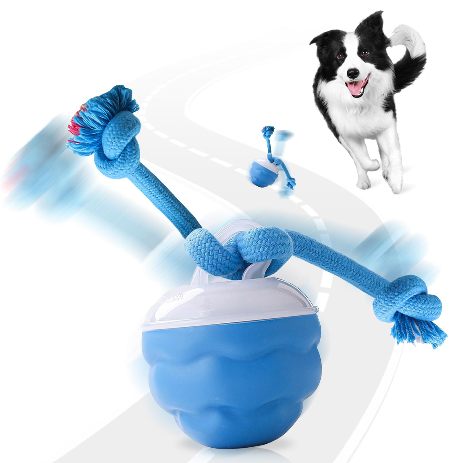 Interaktiver Hundeball Elektrisch - Bewegungsaktiviert Mit USB-Ladung