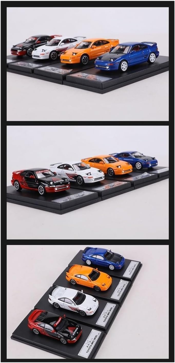 Red 1:64 for Toyota MR-2 Second Generation Model Car Die-cast Alloy Small Proportion Ornaments(Blue)