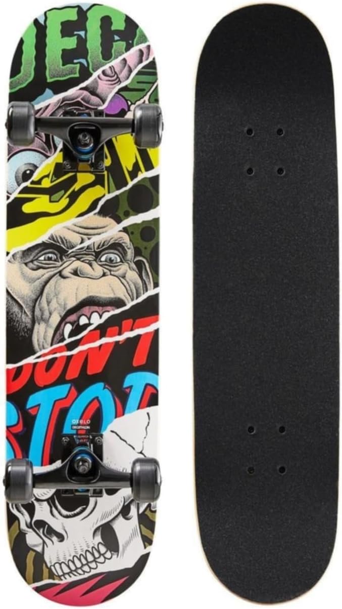 Oxelo Mid500 Monkey Wooden Skateboard