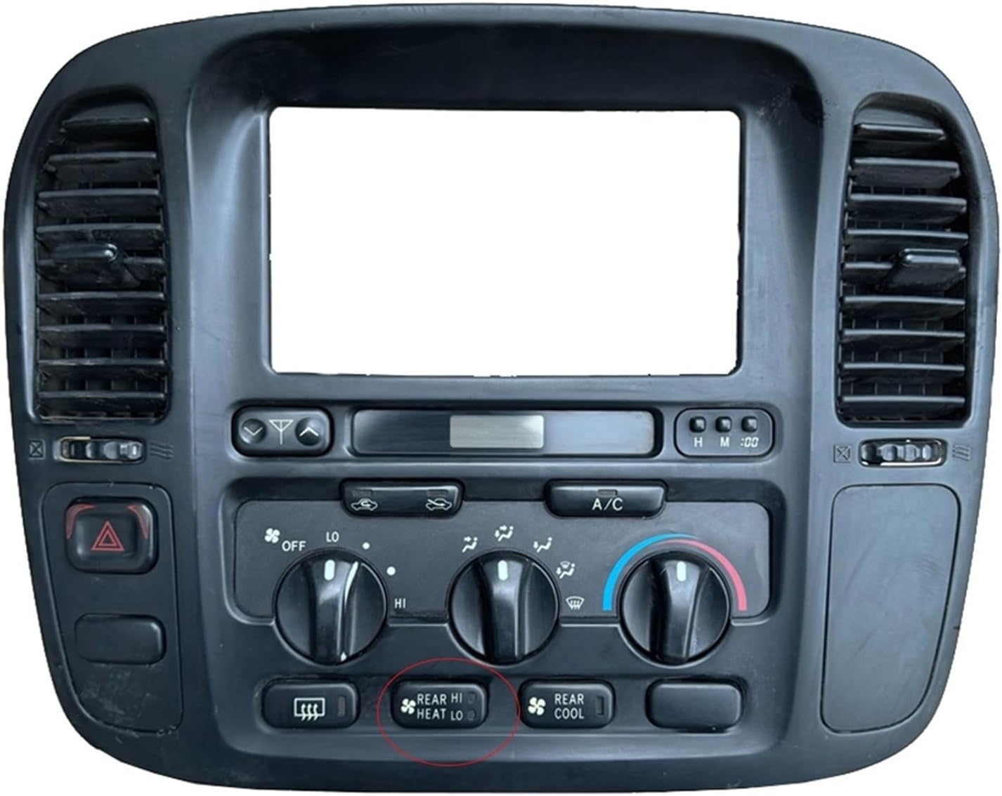A/C Air Conditioner Outlet Louver Regulator Paddle Blade Adjustment Compatible with Toyota Land Cruiser 4500 4700 LX470(Black A Model)