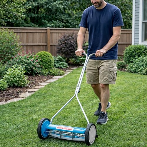 Image of American Lawn Mower Company 2415-16 16-Inch 5-Blade Reel Push Lawn Mower