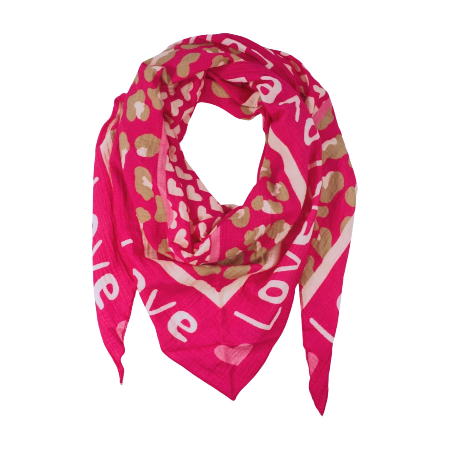 fashionchimp Dreieckschal für Damen in Musselin-Qualität, hochwertiger Motiv-Druck, Sommer-Halstuch - Made in Italy