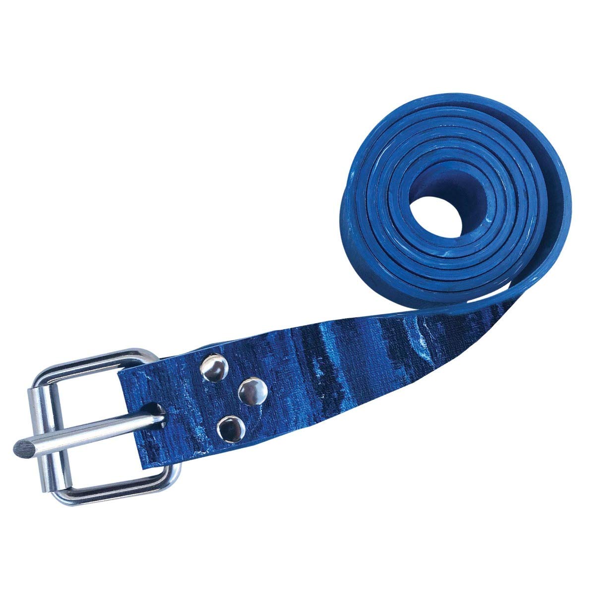 Riffe Marseilles Rubber Weight Belt with SS Buckle - Blue Camo