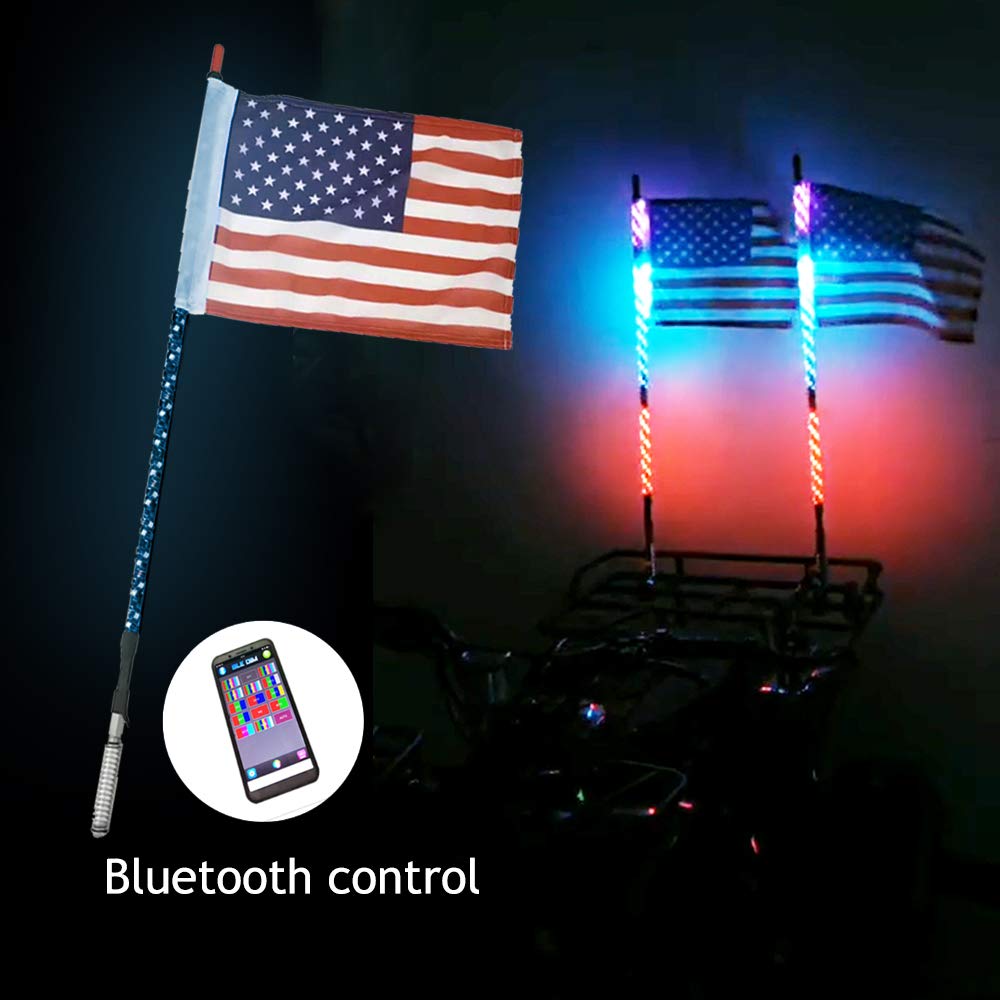 AMERICAN FLAG FOR LED QUAD RZR WHIPS FLAG POLES ATV FLAG WHIP ATV, Side