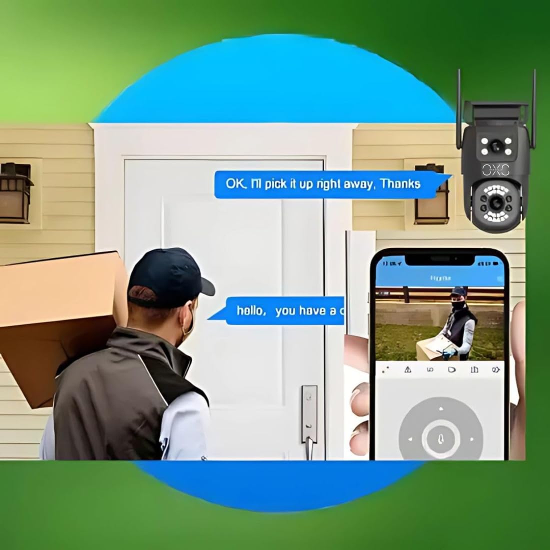 OneXsale 6MP 4G SIM PTZ Security Camera for Home Outdoor | Dual Lens, 360° Pan Tilt Zoom, Color Night Vision, AI Motion Alert, 2-Way Audio, Waterproof | No WiFi Needed, SIM Not Included 3