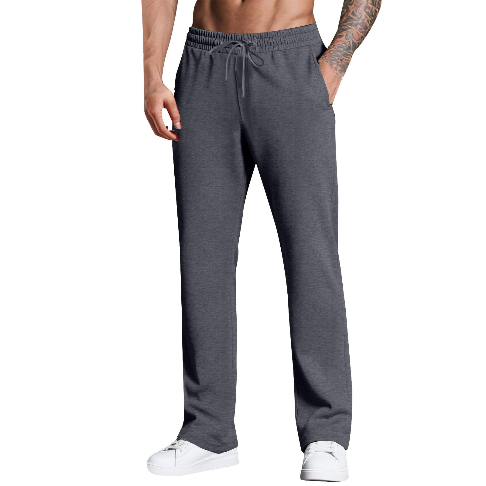 Pantalon multipoches en coton et lin souple style décontracté - 8