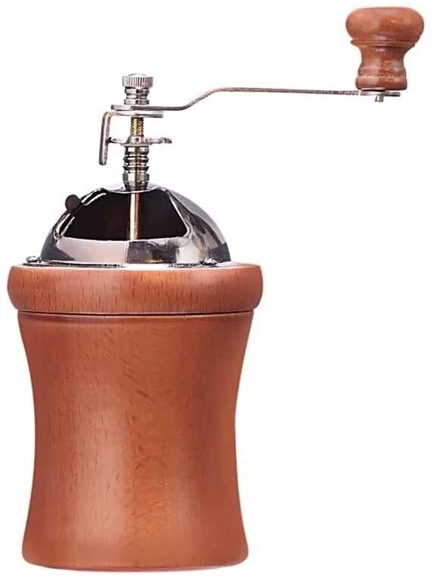 Molinillos manuales, Molinillo, Molinillo de café Manual, Molinillo de café de Madera de Rebabas de cerámica Ajustable Lavable de Hierro Fundido, Ideal para el hogar, la Oficina y los Viajes