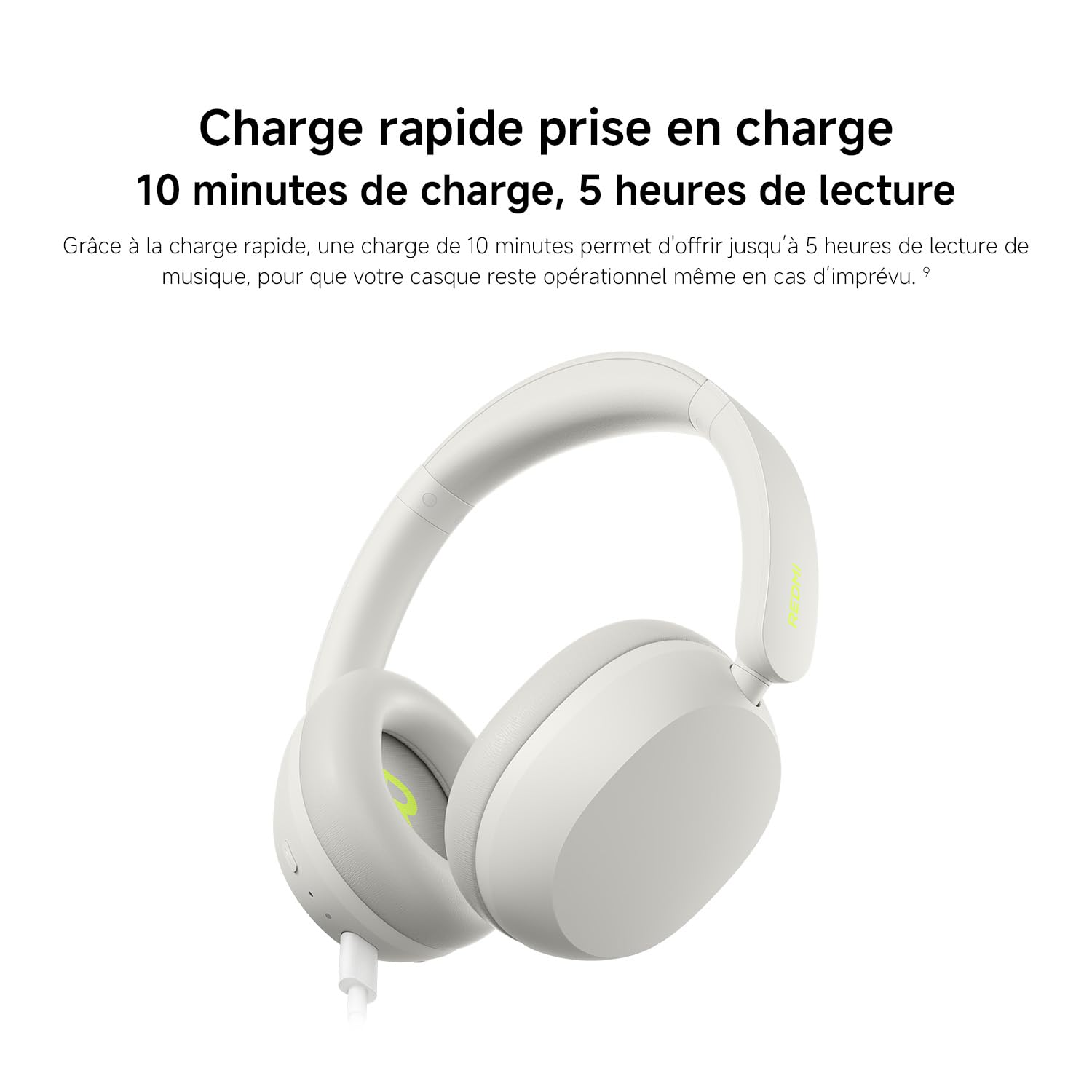 XIAOMI Redmi Headphones Neo, Casque Bluetooth Circum-auriculaire, ANC adaptative 42 DB, Bluetooth 5.4, autonomie 72 h, Audio Filaire Hi-Res, Basses puissantes, appels IA à 3 micros, Fast Pair, Noir
