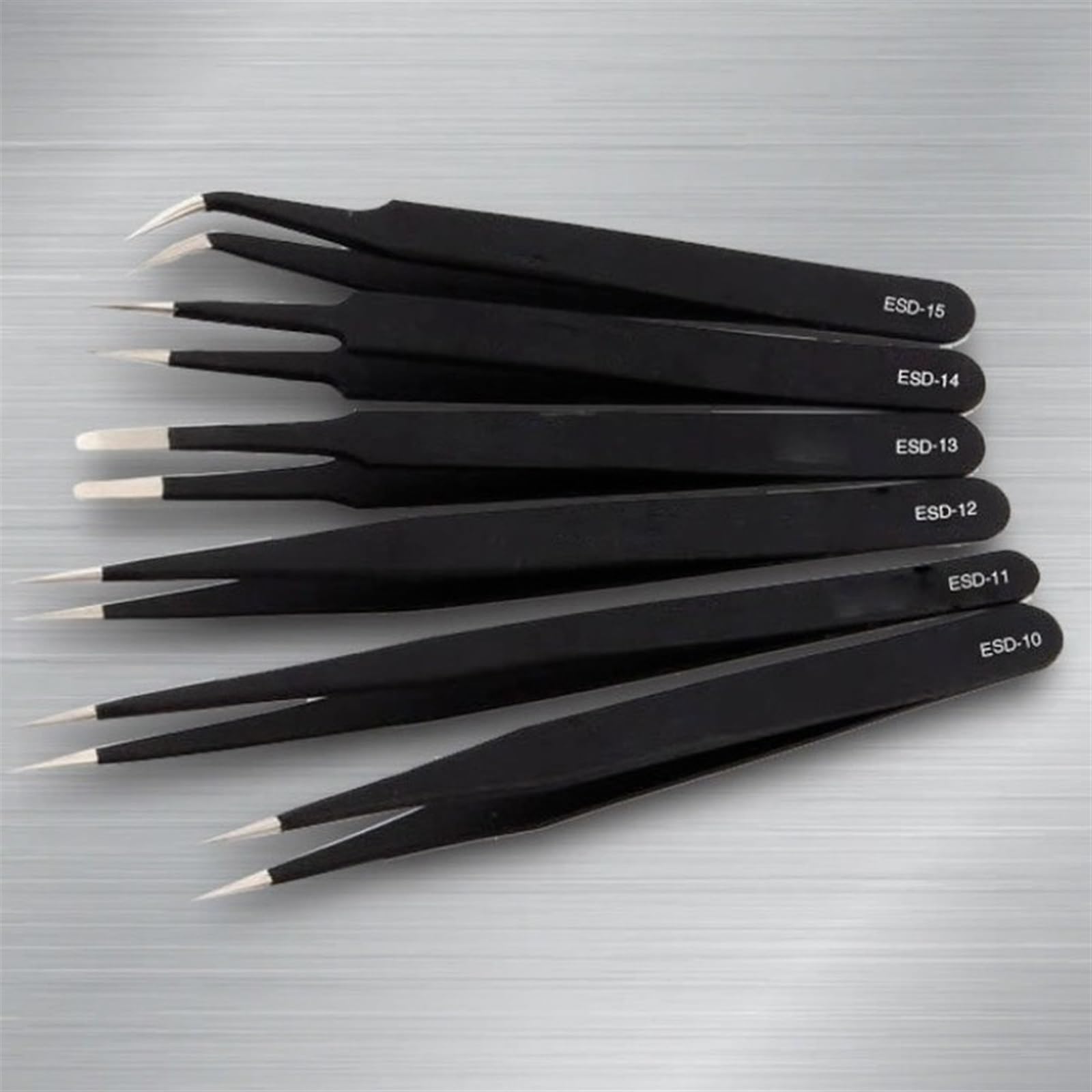 Pinzas Para Manualidades Pinzas Largas, Pinzas de precisión Juego de pinzas de precisión de acero inoxidable