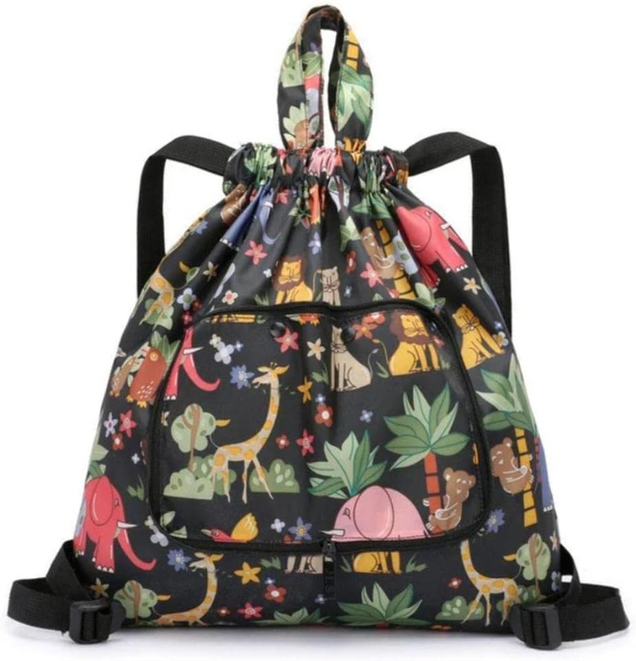 Waterproof Drawstring Backpack with Inner Pocket Large Gym Bag Drawstring Daypack Drawstring Bag Sports Bag for Travel Daily Life Outdoor Yoga School Beach