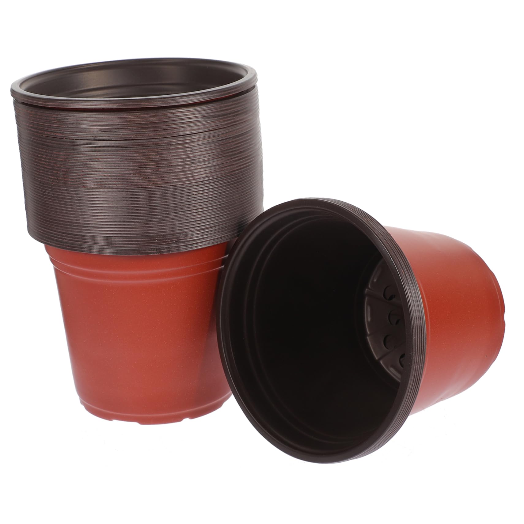 Pots de Fleurs en PP Bicolore 4.65 Pouces Lot de 50 pour Jardinage et Plantes Succulentes Réutilisables
