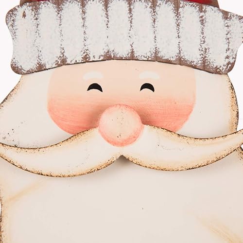 Miniatura 7 de glitzhome Estacas de jardín de Papá Noel de 36 pulgadas de alto, letrero de metal para jardín, adornos de Navidad, estacas de patio, decoración de