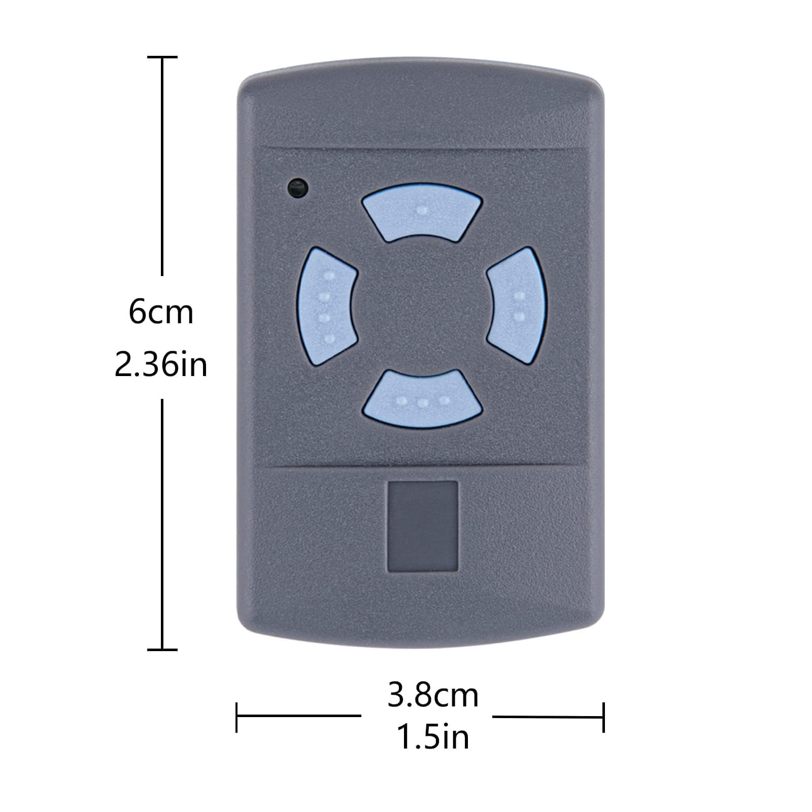 2 Stück Garagentoröffner Fernbedienung für Hörmann Handsender HSM4-868, 4-Befehl 868,3MHz komlatible mit Hörmann SupraMatic, ProMatic, RotaMatic, LineaMatic