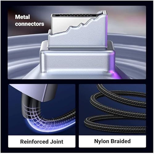 Miniatura 10 de UGREEN Cable DisplayPort 2.1 certificado VESA DP2.0 40Gbps compatible con 16K 30Hz 8K 240Hz 4K 240Hz HDR, HDCP, DSC 1.2a, cable de puerto de