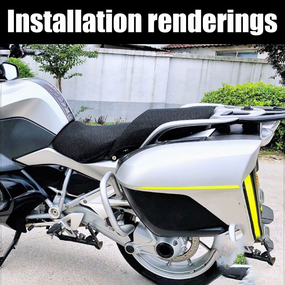 Funda De Asiento De Malla 3D Acolchada Para BMW R1200RT - Protección Antiarañazos Y Manchas