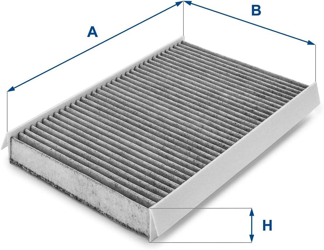 UFI Filters, Filtro Abitacolo ai Carboni Attivi 54.111.00, Filtro Abitacolo per Ricambio, Adatto a Auto, Applicabile su Diversi Modelli Citroen, DS Automobiles e Peugeot