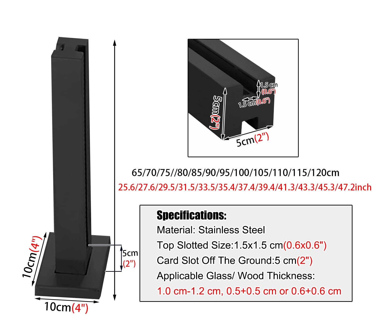 Kit Ringhiera In Vetro Con Pali In Acciaio Inox - Sistema Per Scale, Balconi E Terrazze Con Fessura Per Vetro 10/12mm - Foto 7