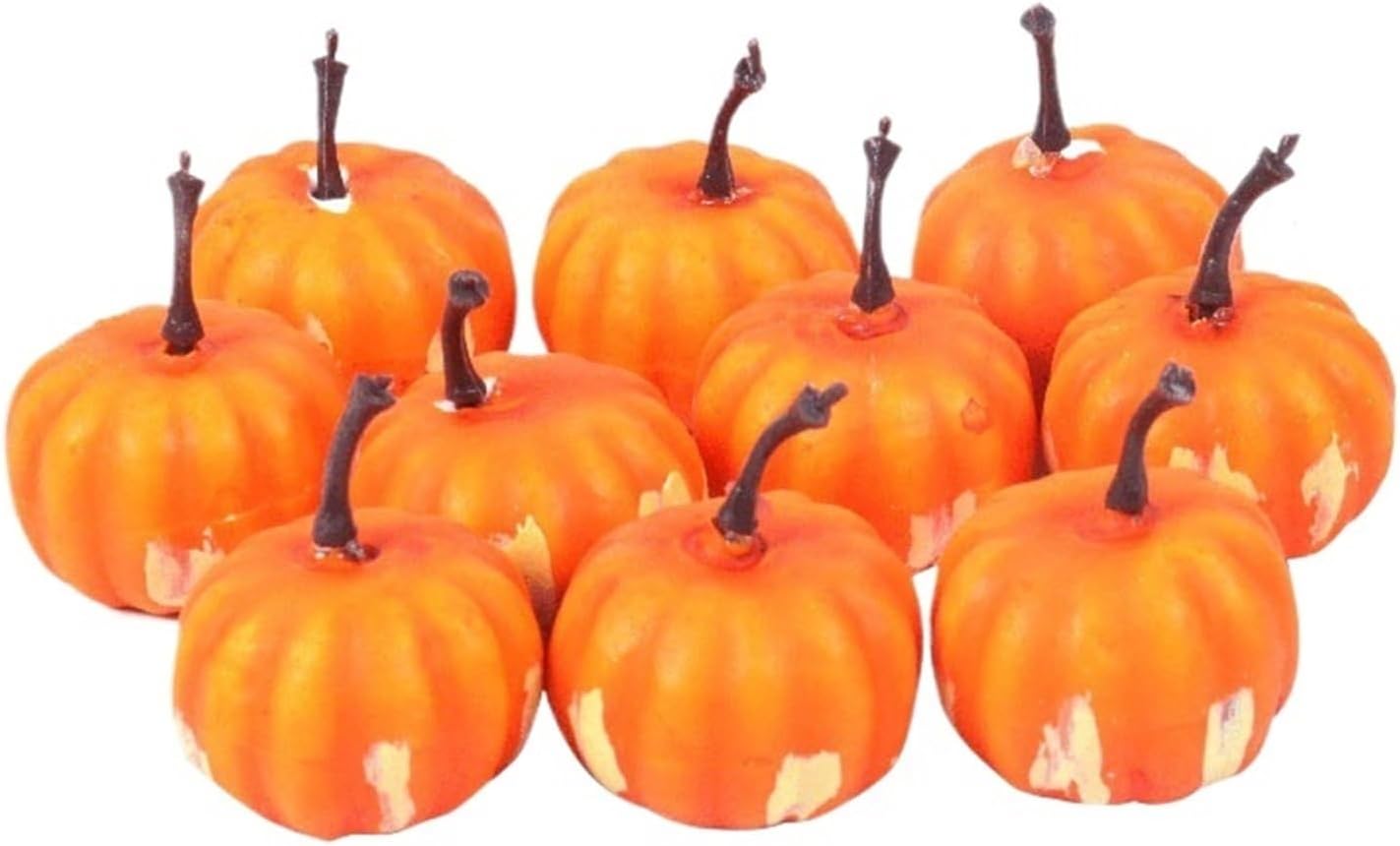 50Pcs Artificial Pumpkin Decor Simulation Vegetable Craft Party Autumn Home Decoration Props Farmhouse for Indoor and Outdoor Decoration(Color 4)
