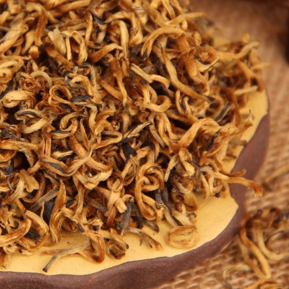Czarna Herbata Yunnan Kong Fu Dianhong Golden Buds 100g Miodowo Pachnąca Luźna Liściasta
