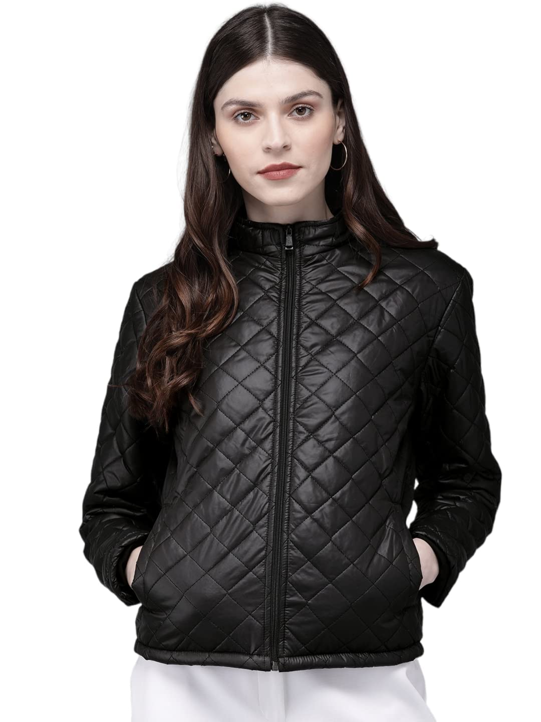 sassafras Black Quilted Hooded Puffer Jacket-picture-56