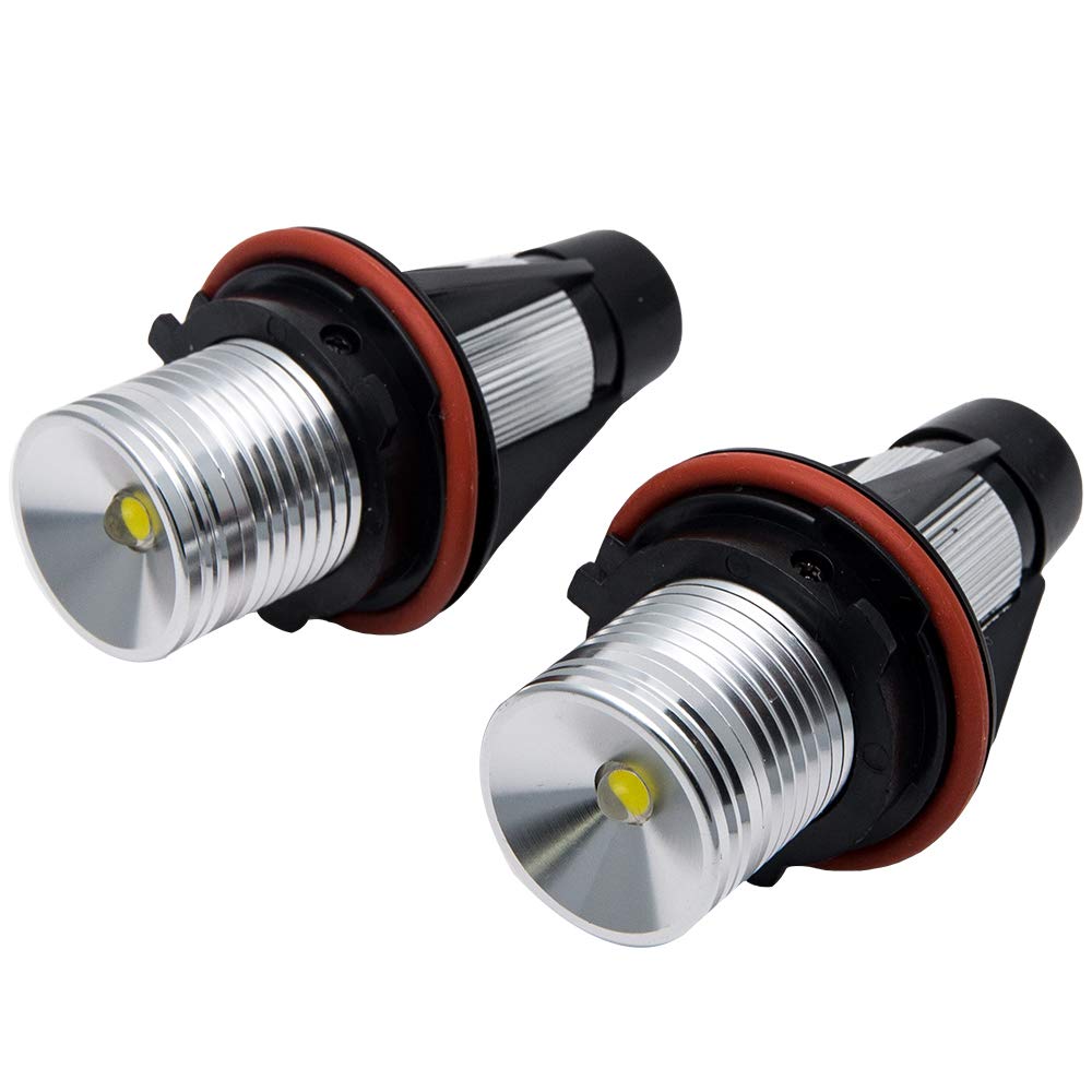Baceyong 6W 6000 K 2 LED Angel Eye, luce di segnalazione per auto HID Xenon bianco per E39 E87 E60 E63 E64 E65 E66 E53 OEM