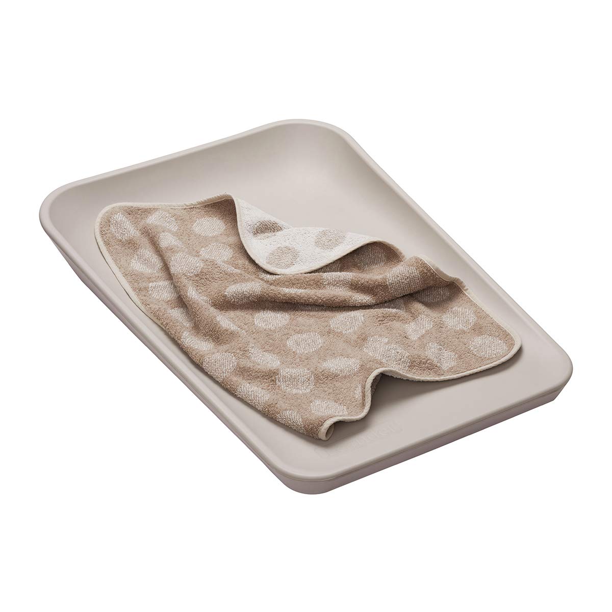 Leander Matty - Cuscino fasciatoio, colore cappuccino + topper in colore cappuccino