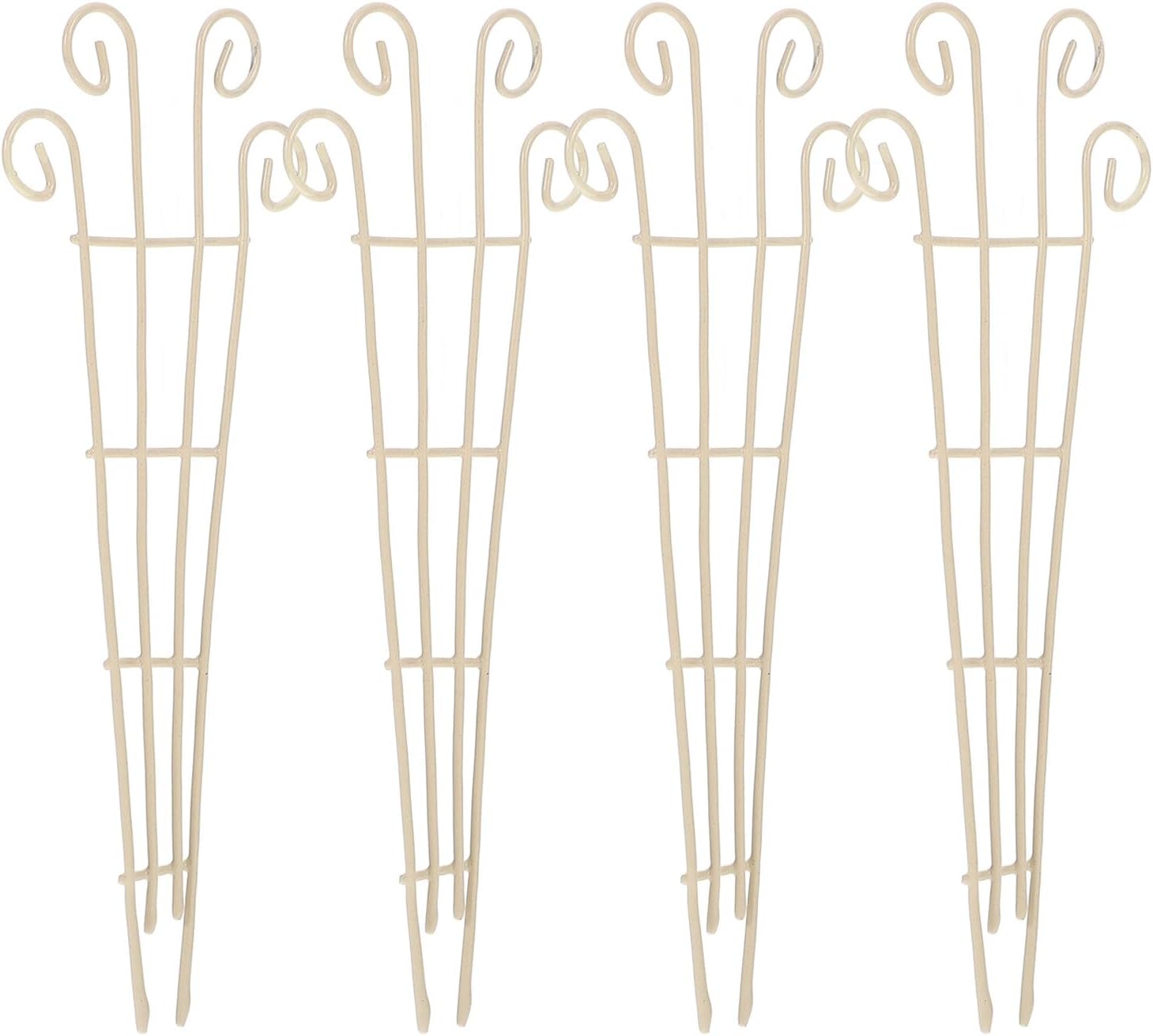 4pcs Mini Metal Trellis Plant Support Stakes for Indoor Plants
