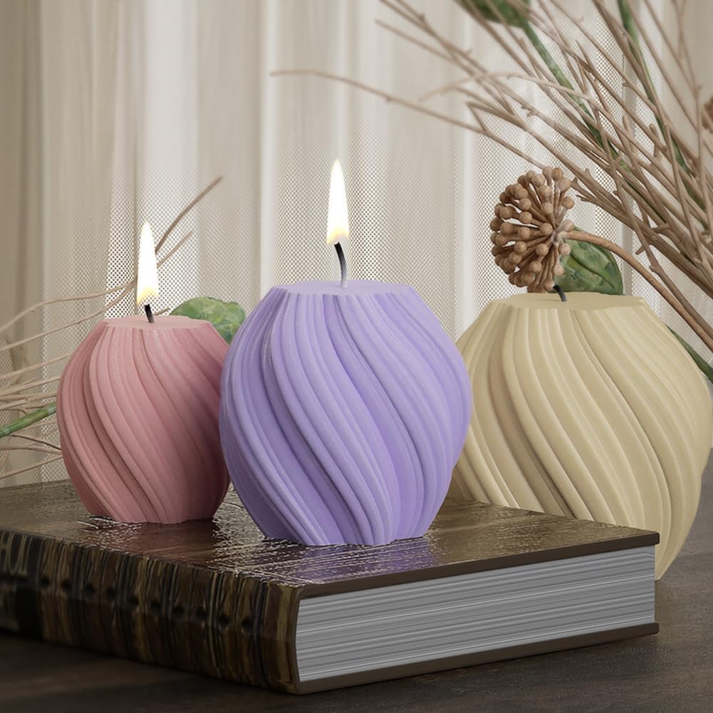 BRISKORE - Lot De 2 Moules En Silicone Souple Pour Bougies Bouddha - DIY Décoration Maison - Fabrication Artisanale