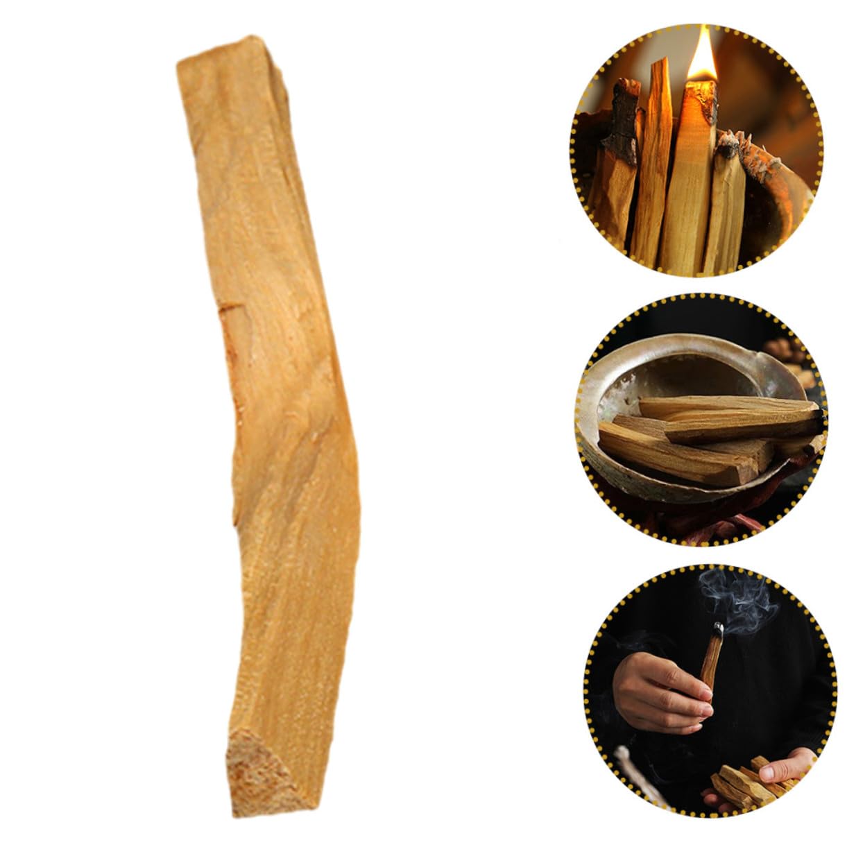 10 Varillas de Incienso Natural Purificador de Madera Sagrada para Meditación y Limpieza Energética