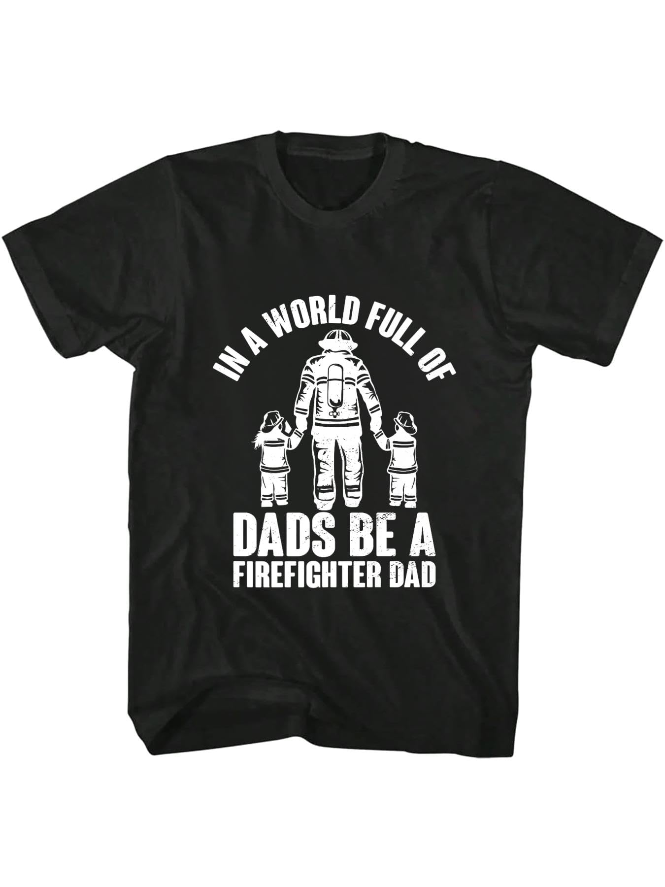 KMFSDXS 100% Cotton Volunteer Firefighter Fireman Firetruck Fire Department Premium T-Shirt Black