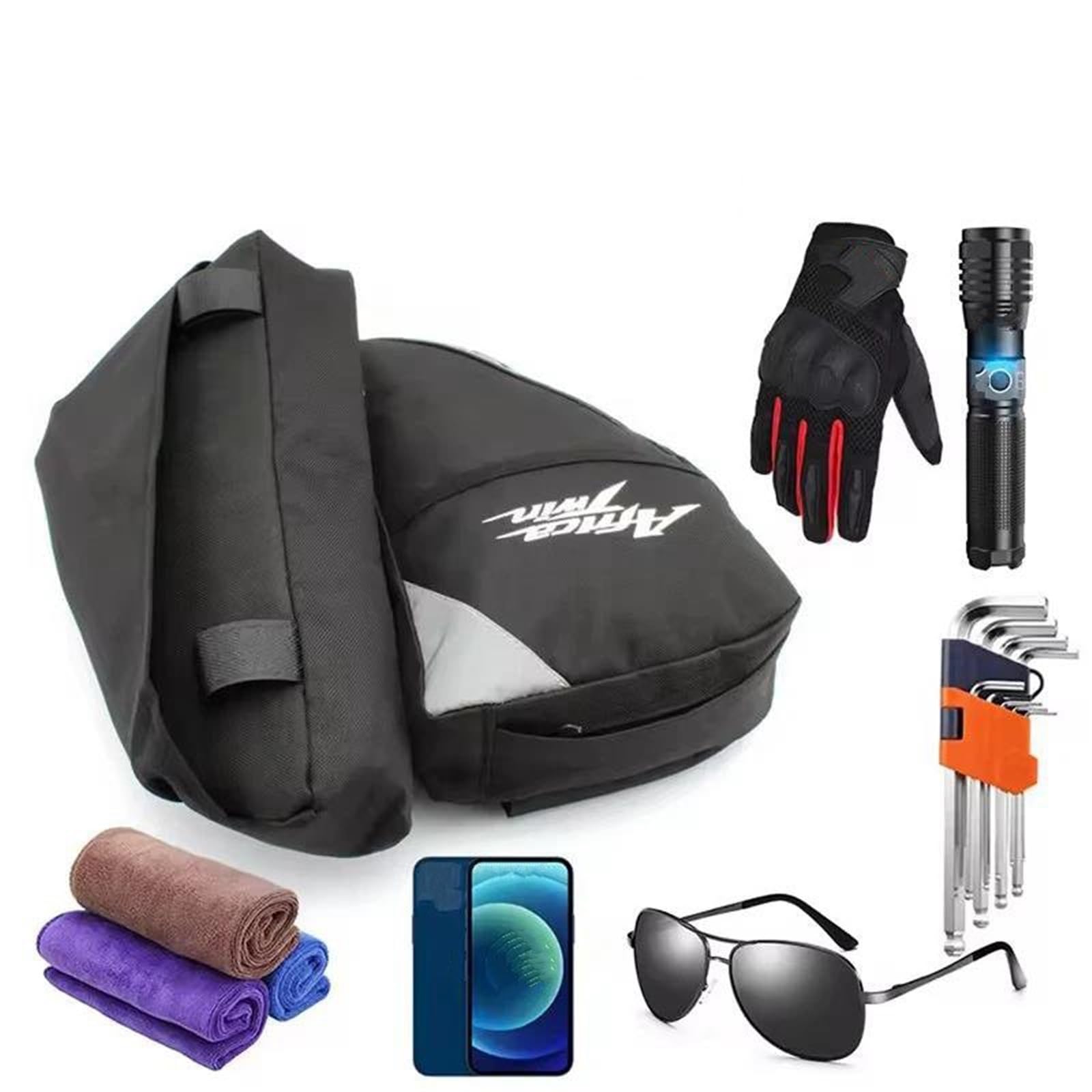 Barre Paramotore per Telaio Moto per H&Onda CRF1100L CRF Africa Twin CRF 1100L ADV Borsa da Viaggio Impermeabile per Attrezzi Borse da Sella e in Pelle