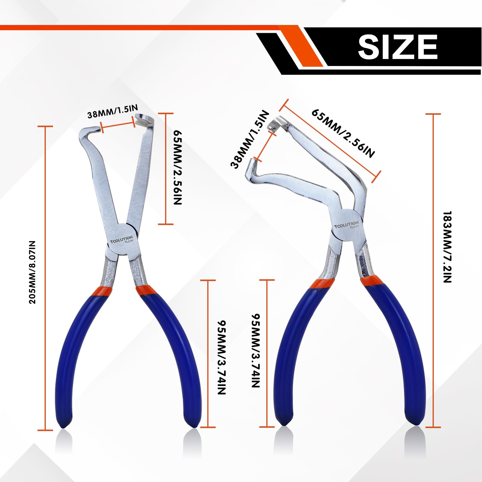 TOOLUTION 8 Inch Electrical Disconnect Pliers 2Pcs - Image 2