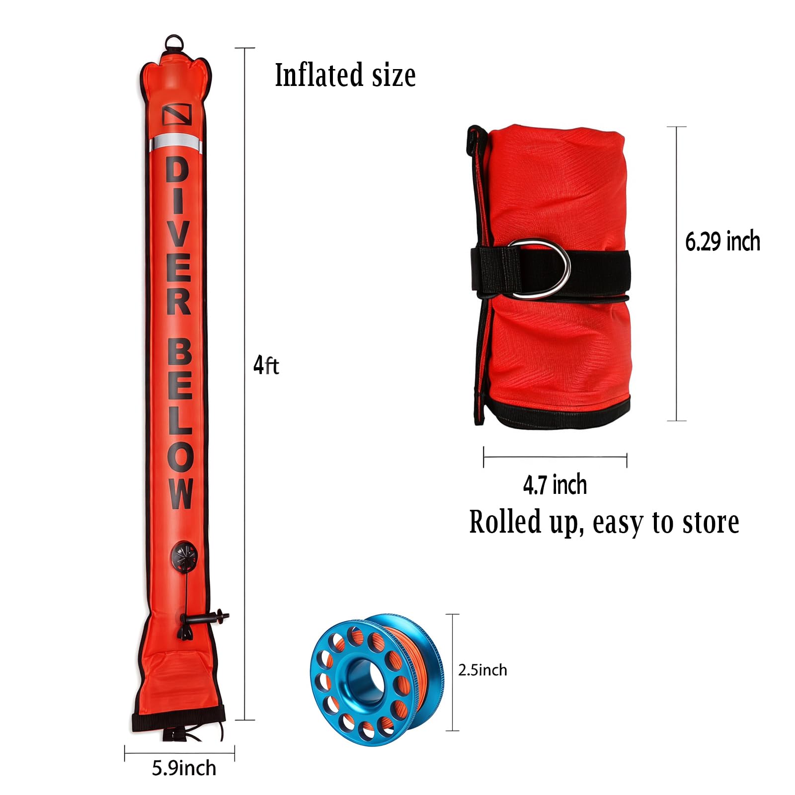 Reism GHOST 173cm MARKERSQUIRE10GWビンディング Amazon.com: DSMB 4ft Surface Marker Buoy with 100ft Finger Spool
