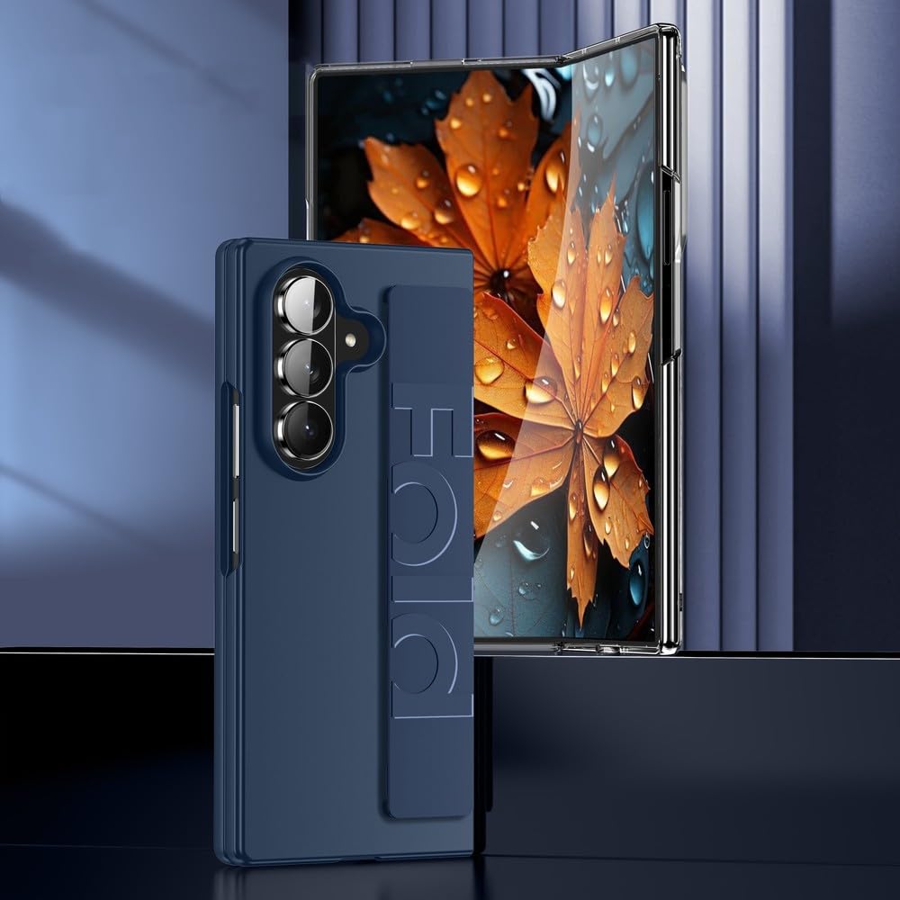 Luksusowe, ultracienkie, matowe silikonowe etui na nadgarstek do Samsunga Galaxy Fold 7 6 5 4 3 5G, składane, odporne na wstrząsy, twarde etui z tyłu, przezroczyste, do Samsunga Z Fold3