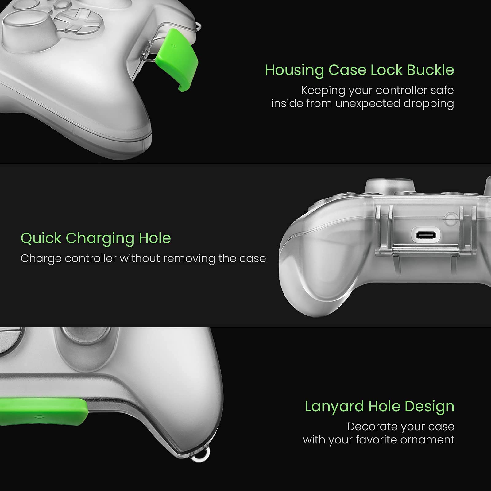 tomtoc Copertura Custodia per controller wireless Xbox, custodia protettiva rigida per controller e telecomandi wireless Microsoft Xbox Series X/S 2020