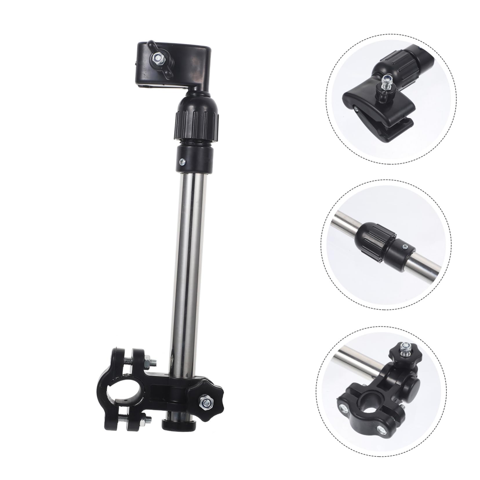Sosoport 2pcs Umbrella Holder Adjustable Bike Umbrella Mount Stand Umbrella bar Connector Foldable Mount Stand for Bike Hard Tube Foldable Umbrella Pendant Umbrella Pole Fixture