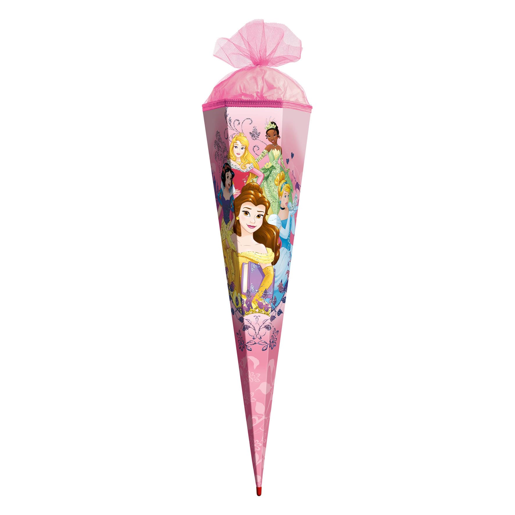 Bolsa escolar de Disney Princess de 85 cm con base angular y tul protector ROTH rojo 7