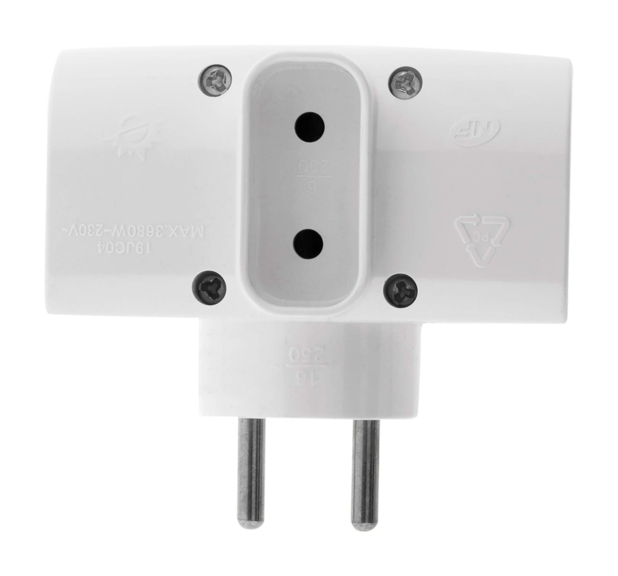 Triplite électrique 2x16A + 1x6A - Blanc, Marque Inotech, Pour Bricolage