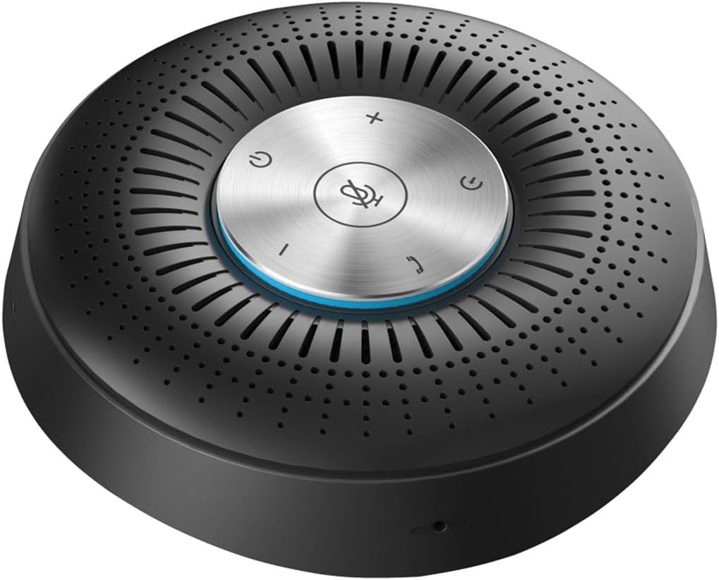 Bluetooth Conference Speakerphone, 4 Mics 360°Voice Pickup, Hi-Fi Speaker, USB Conference Speakerphone for Home and Office, Plug and Play, Wireless & Wired Conference Speakerphone Bluetooth Conference Speakerphone, 4 Mics 360°Voice Pickup, Hi-Fi Speaker, USB Conference Speakerphone for Home and Office, Plug and Play, Wireless & Wired Conference Speakerphone