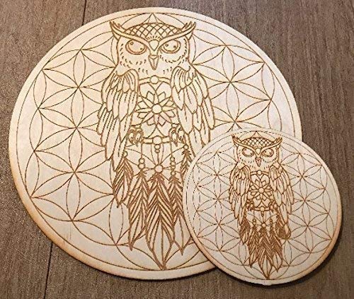 Owl Dreamcatcher Crystal Grid