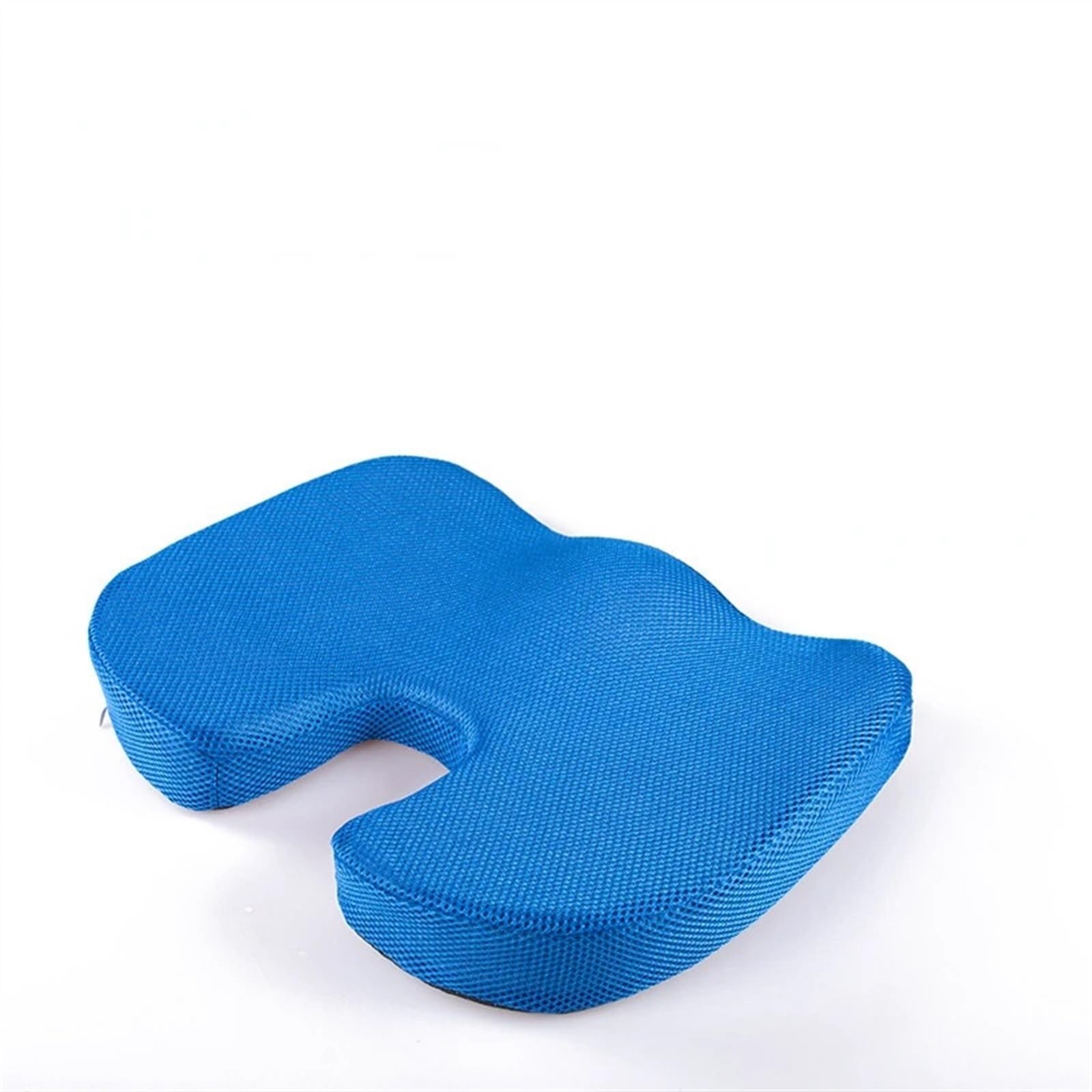 Cojín de Asiento Cojín de Gel de Espuma viscoelástica, sensación Fresca, cojín de Verano, cojín de Silla de Espuma viscoelástica, cojín a Tope Cojín para coxis(Blue,Cotton)