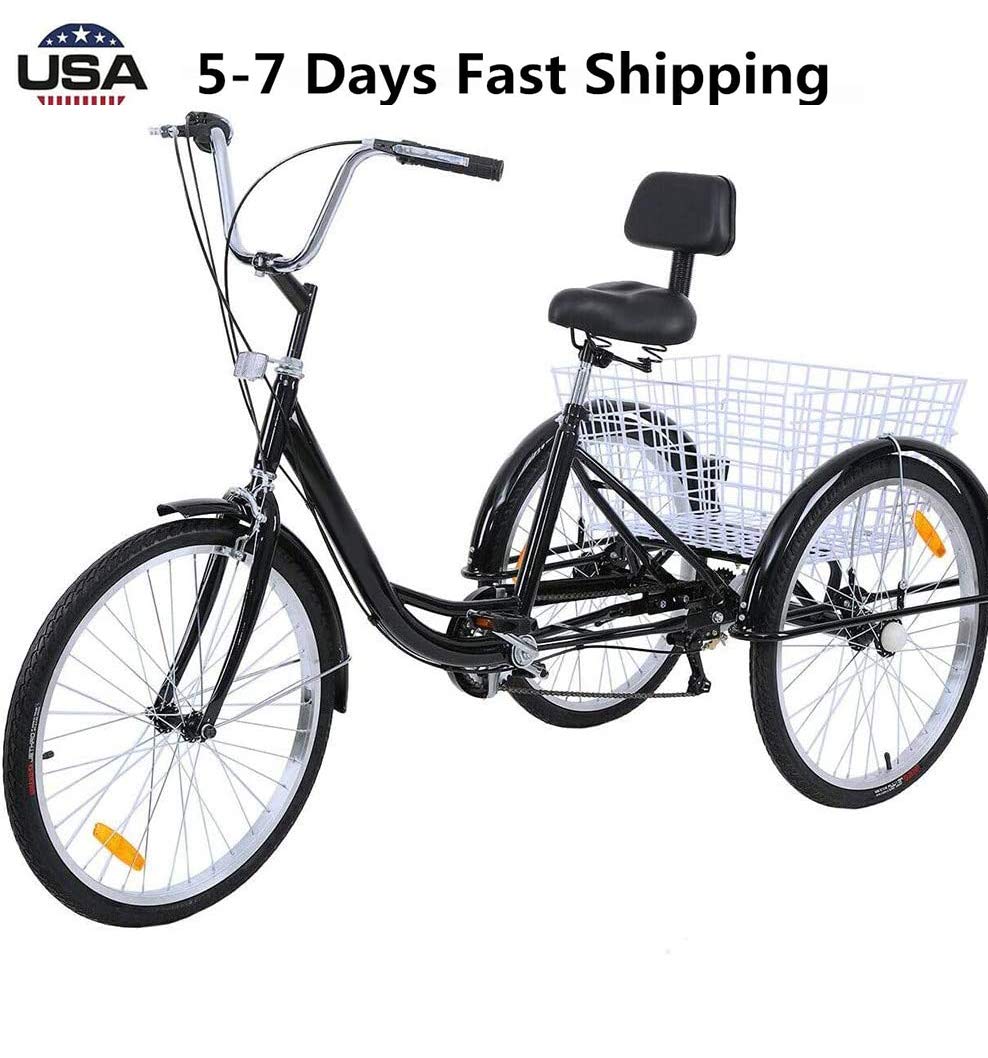 Buy US Fast Shipment Adult Tricycles 7 Speed, Adult 24 Inch ain Trikes